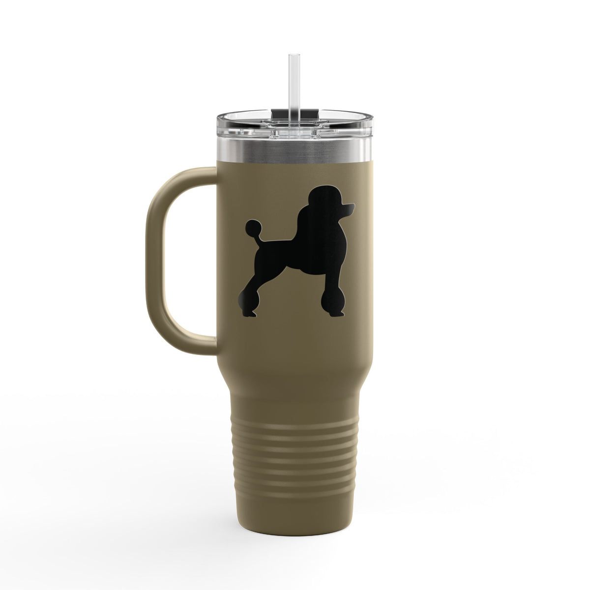 Poodle Silhouette Insulated Travel Mug