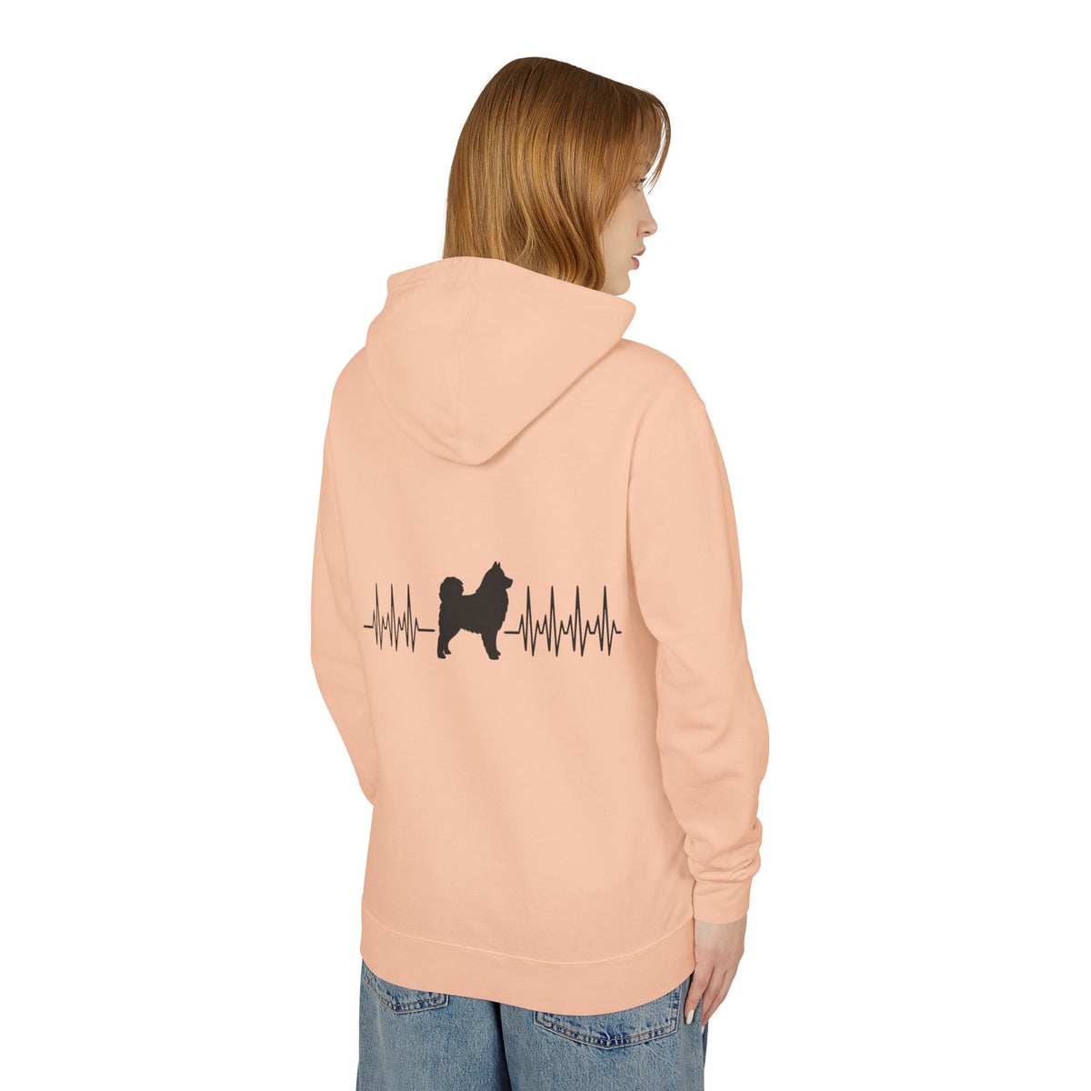 My Heart Beats For Samoyeds Unisex Lightweight Hoodie