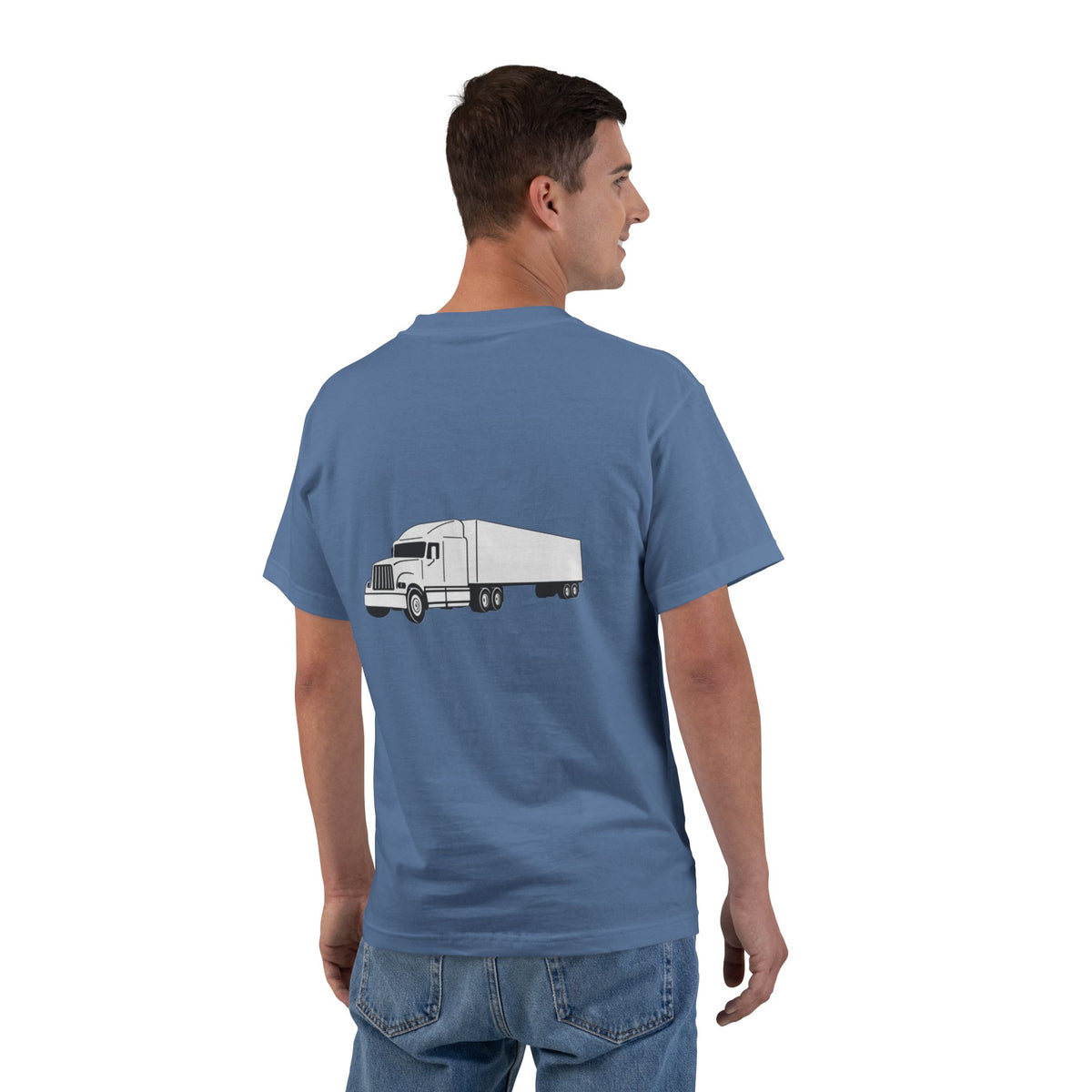 Semi Truck Men's Short-Sleeve Crewneck Tee