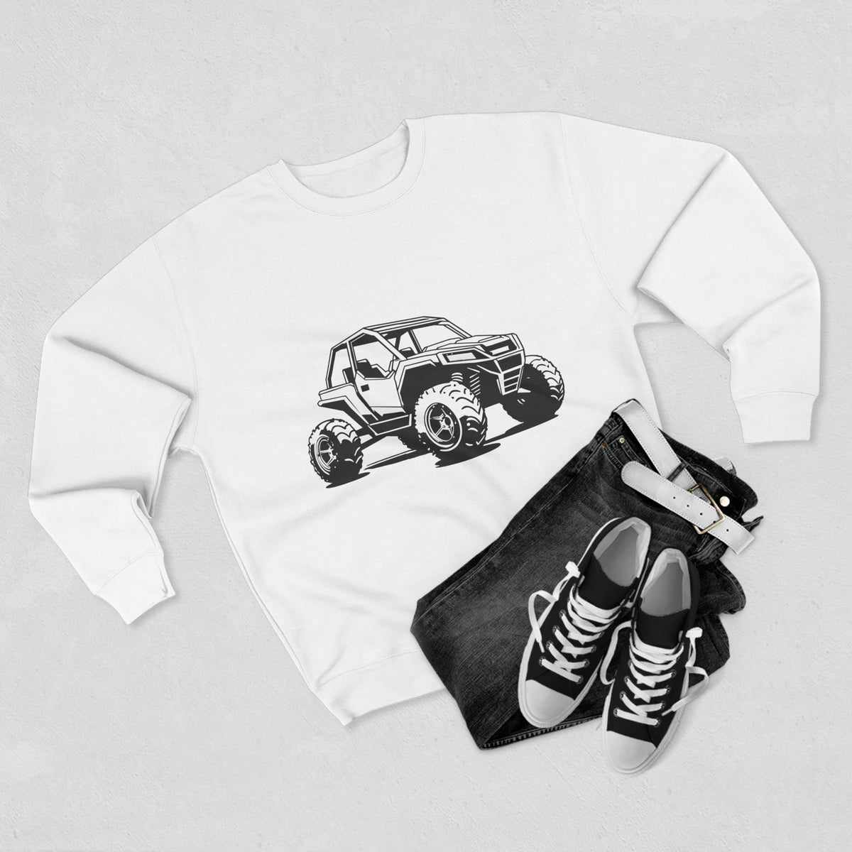 Off The Beaten Path Side By Side Unisex Crewneck Sweatshirt