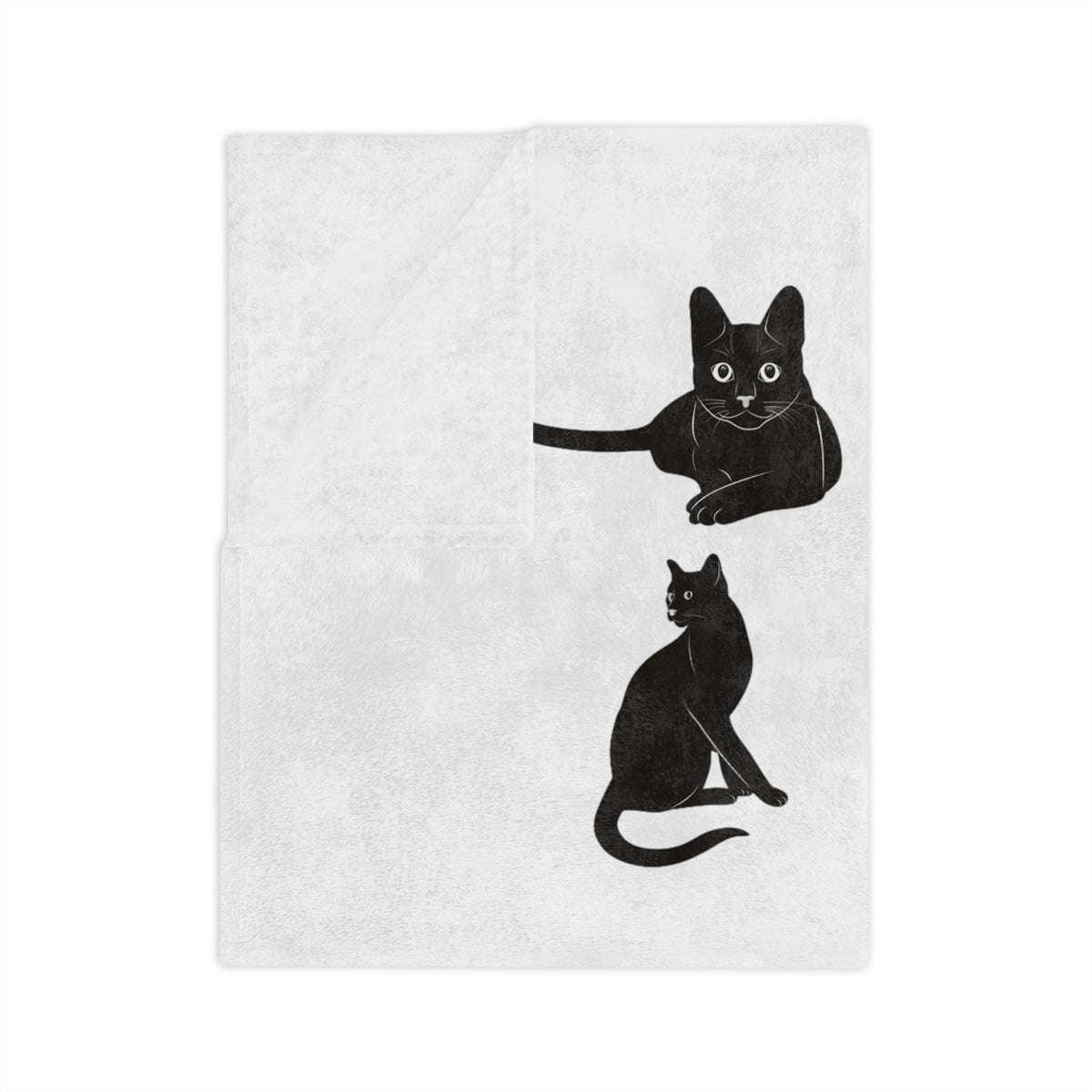Matter Of Fact Cat Velveteen Microfiber Blanket