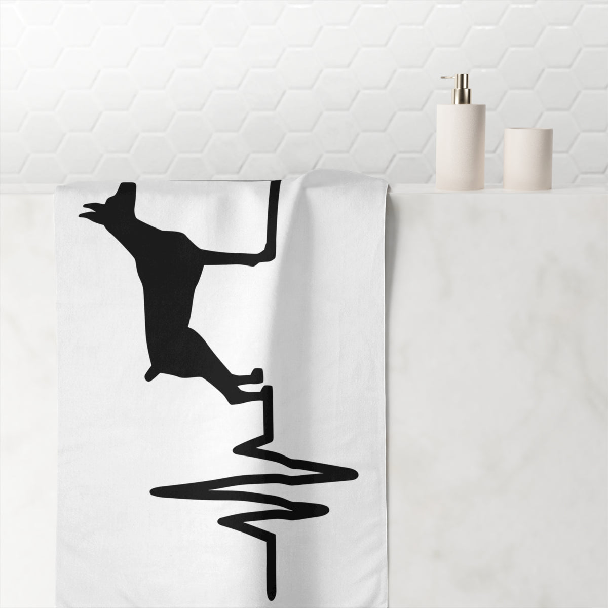 My Heart Beats For Dobermans Mink-Cotton Beach Towel