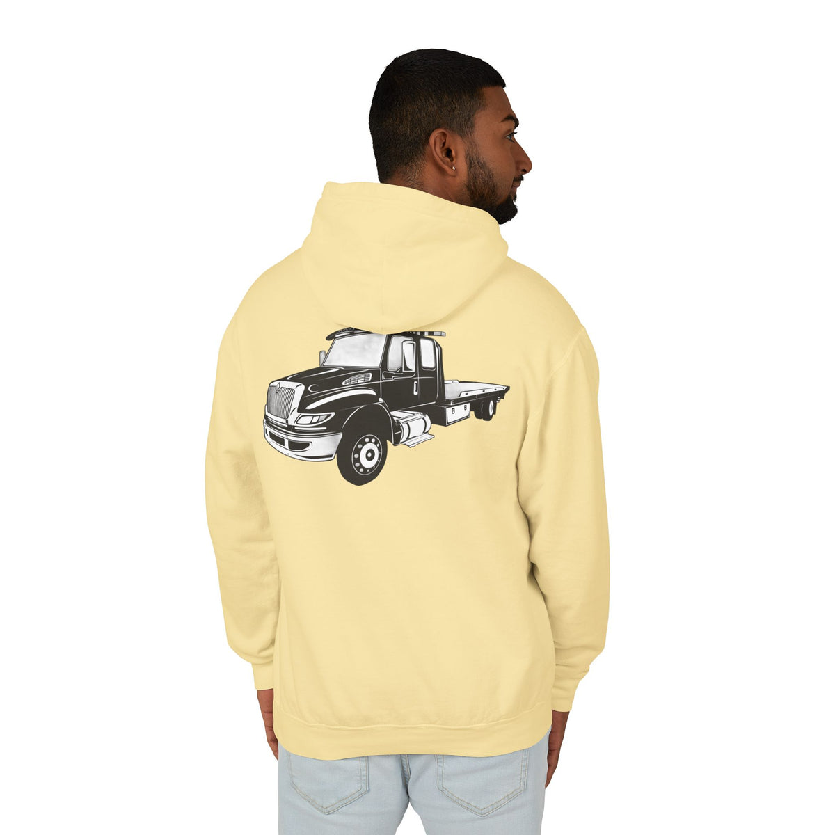 Flatbed Tow Truck Unisex Lightweight Hoodie
