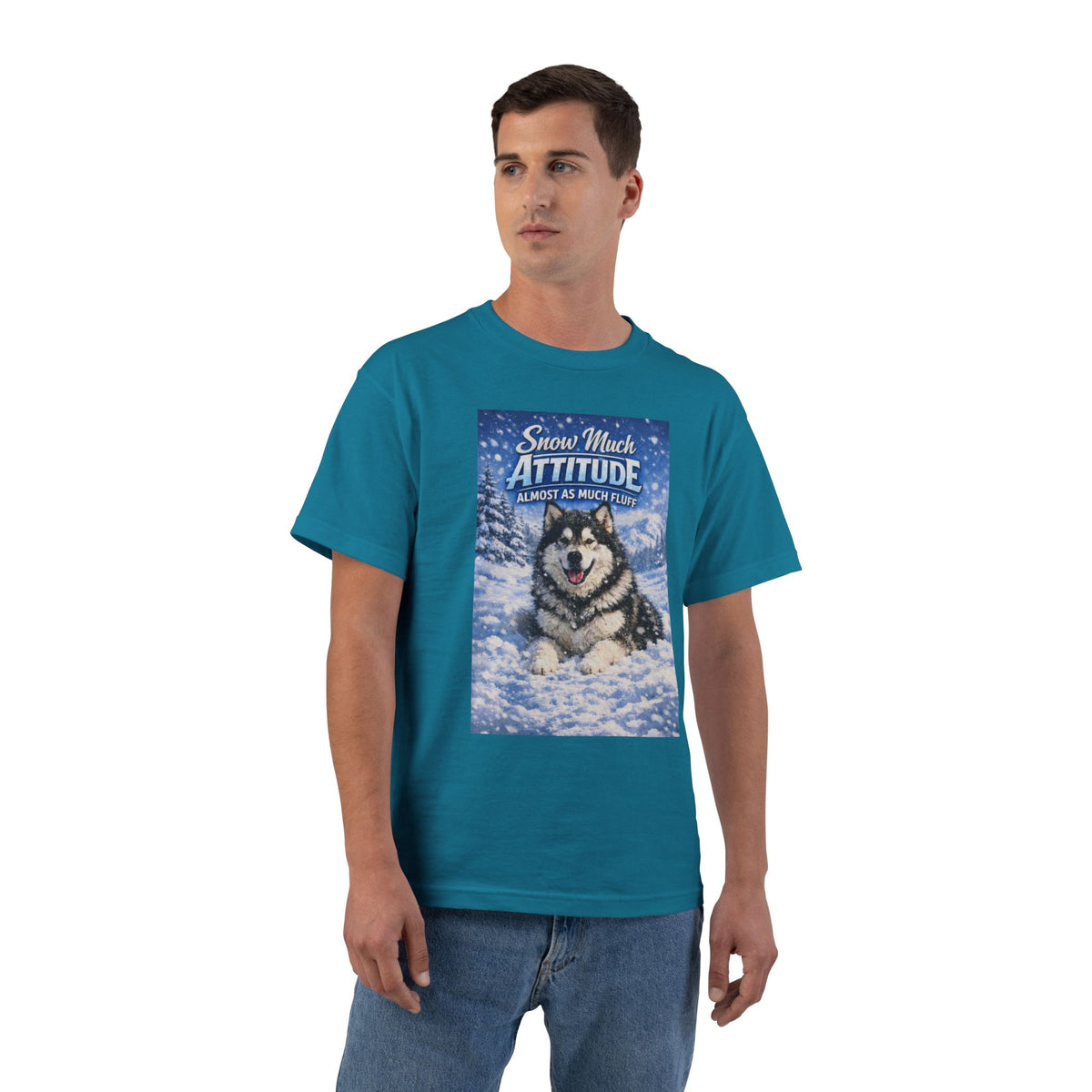 Snow Much Attitude Men's Short-Sleeve Crewneck Tee
