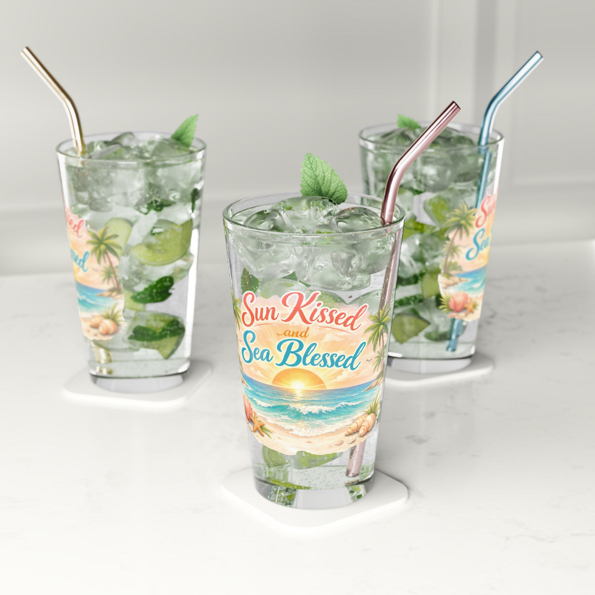 Sun Kissed Drinking Glass