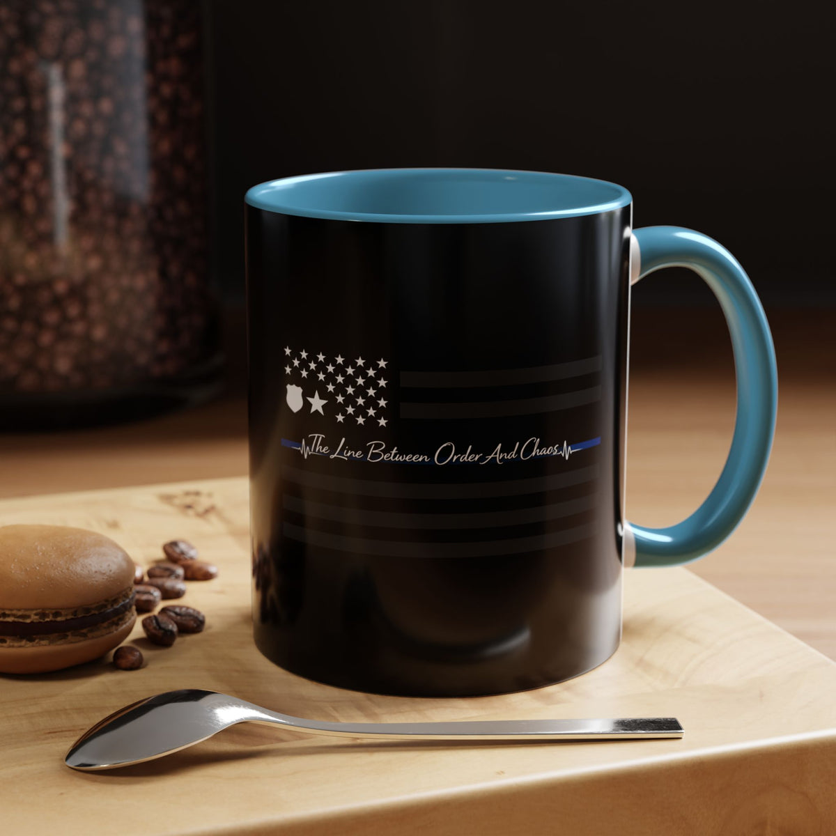 Thin Blue Line 2-Tone Coffee Mug