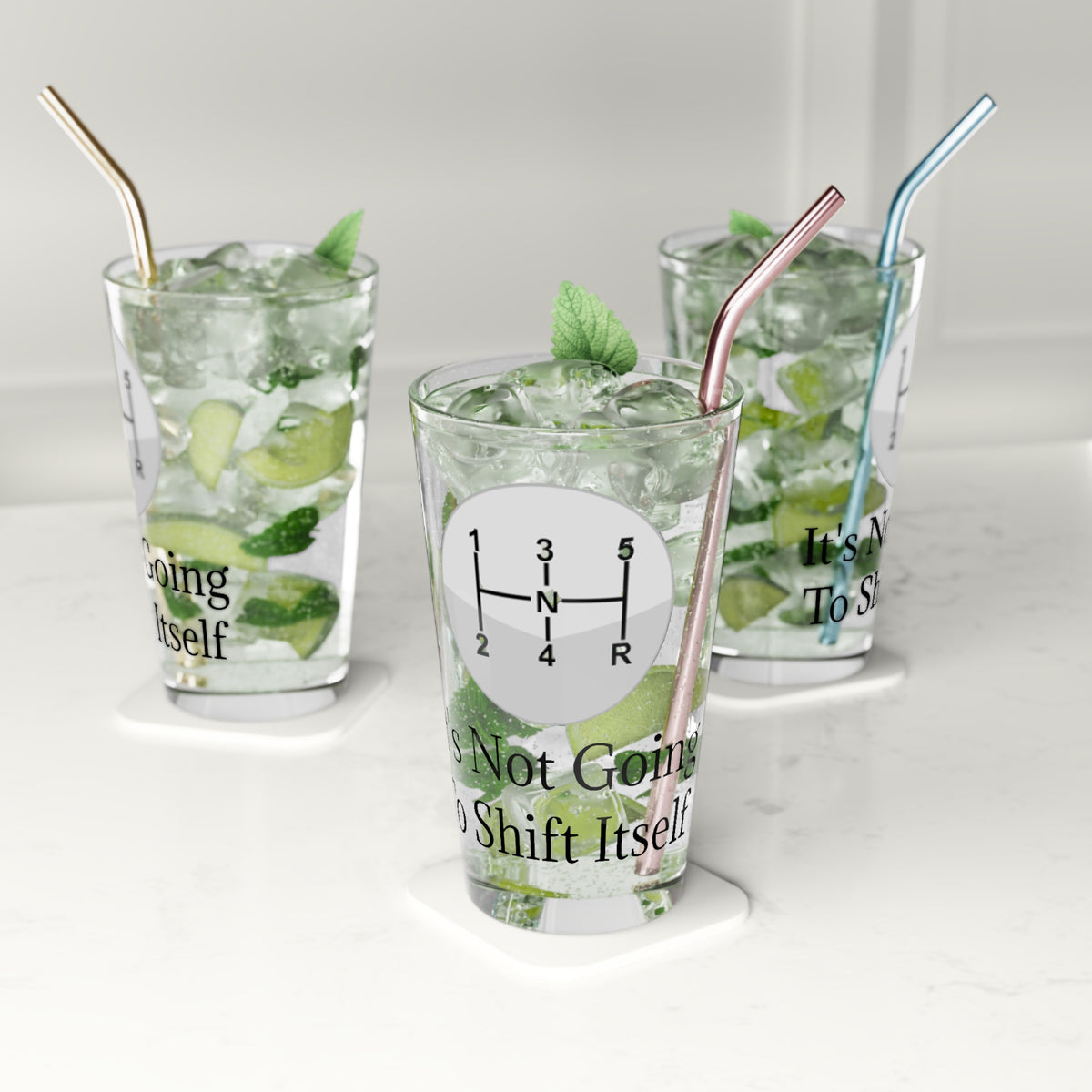 Shift Itself Drinking Glass