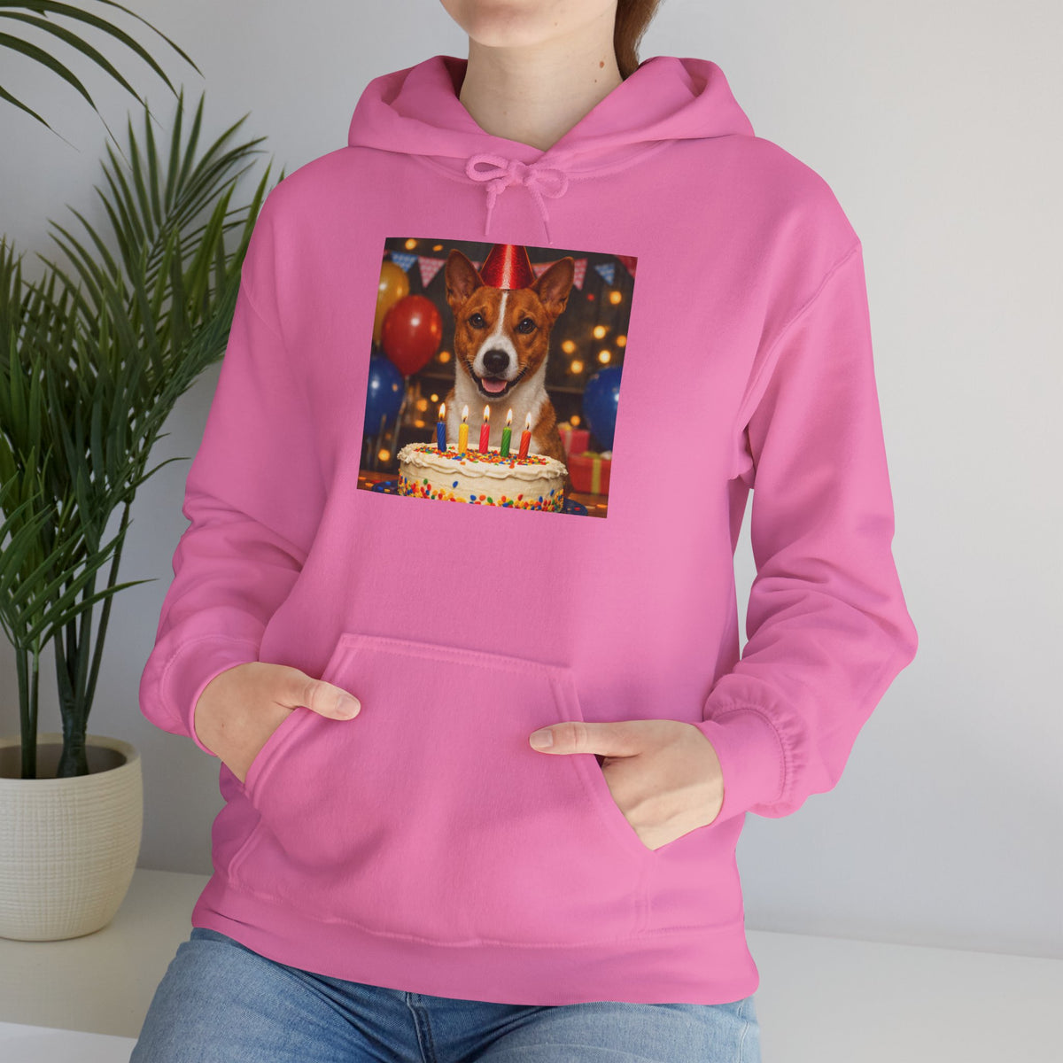 Birthday Buddy Basenji Unisex Hoodie