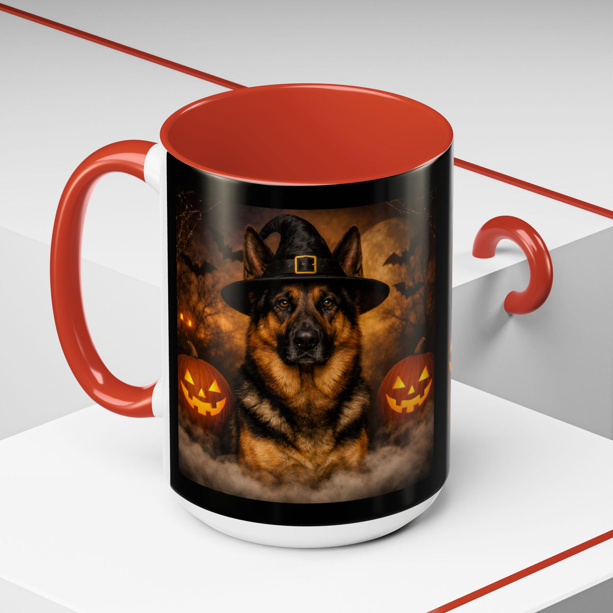 Witch Hat Pack German Shepherd 2-Tone Coffee Mug