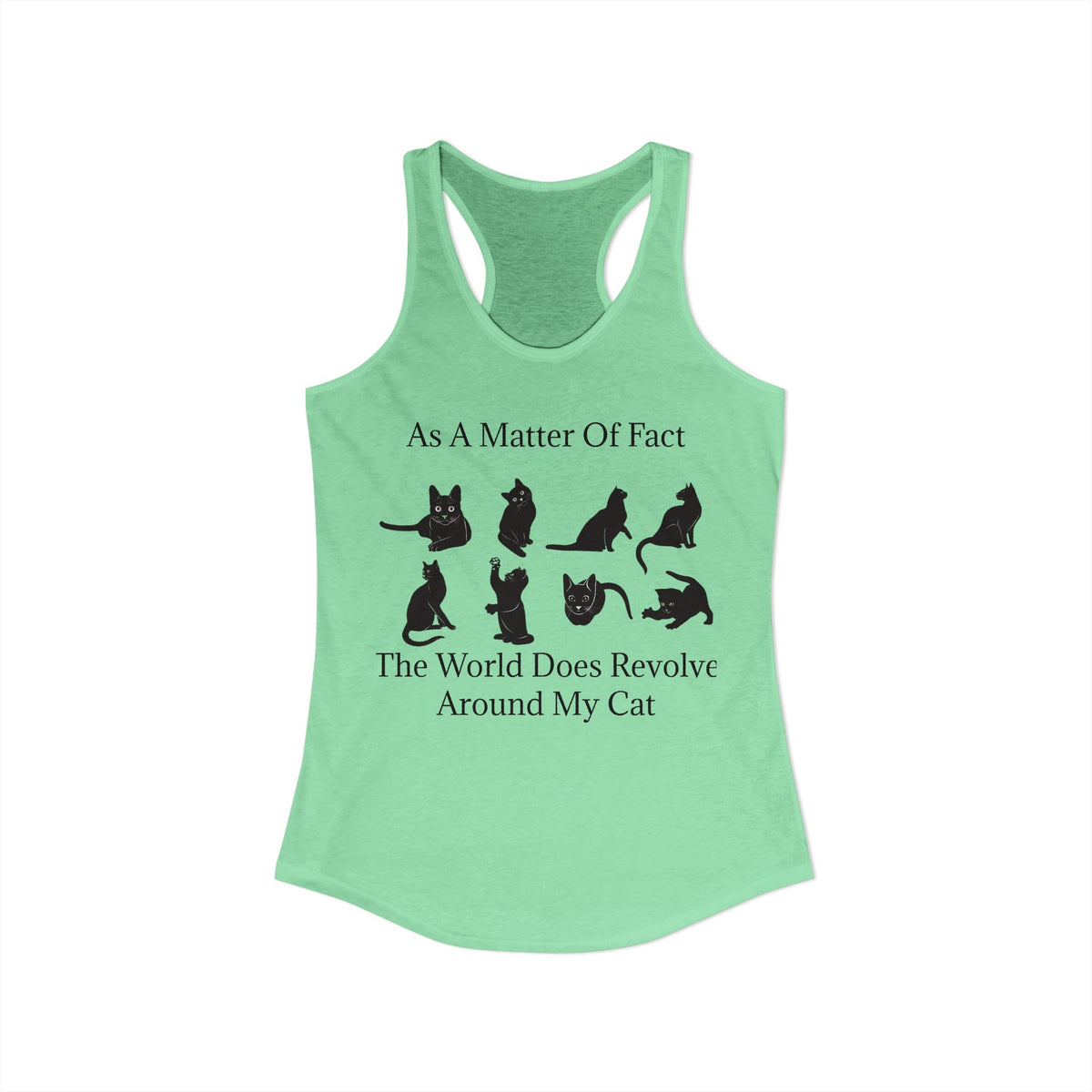 Matter Of Fact Cat Women's Racerback Tank