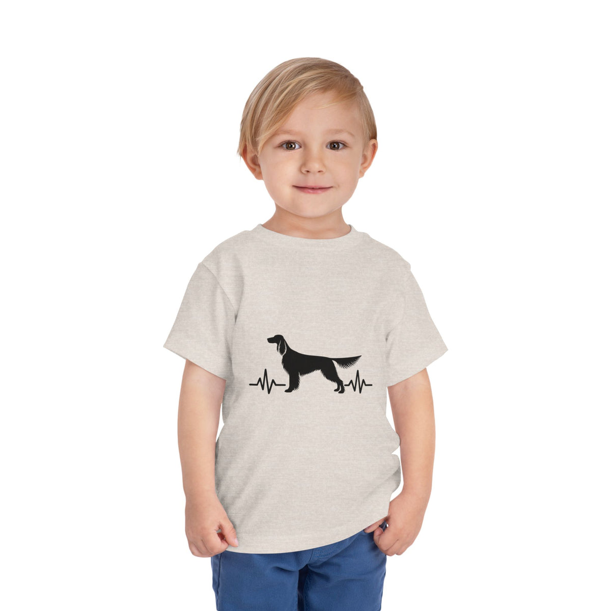 My Heart Beats For English Setters Toddler Unisex Short Sleeve Crewneck Tee