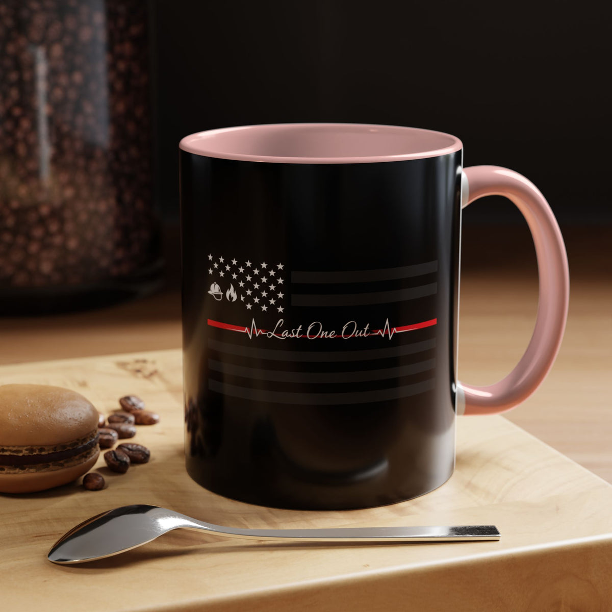 Thin Red Line 2-Tone Coffee Mug