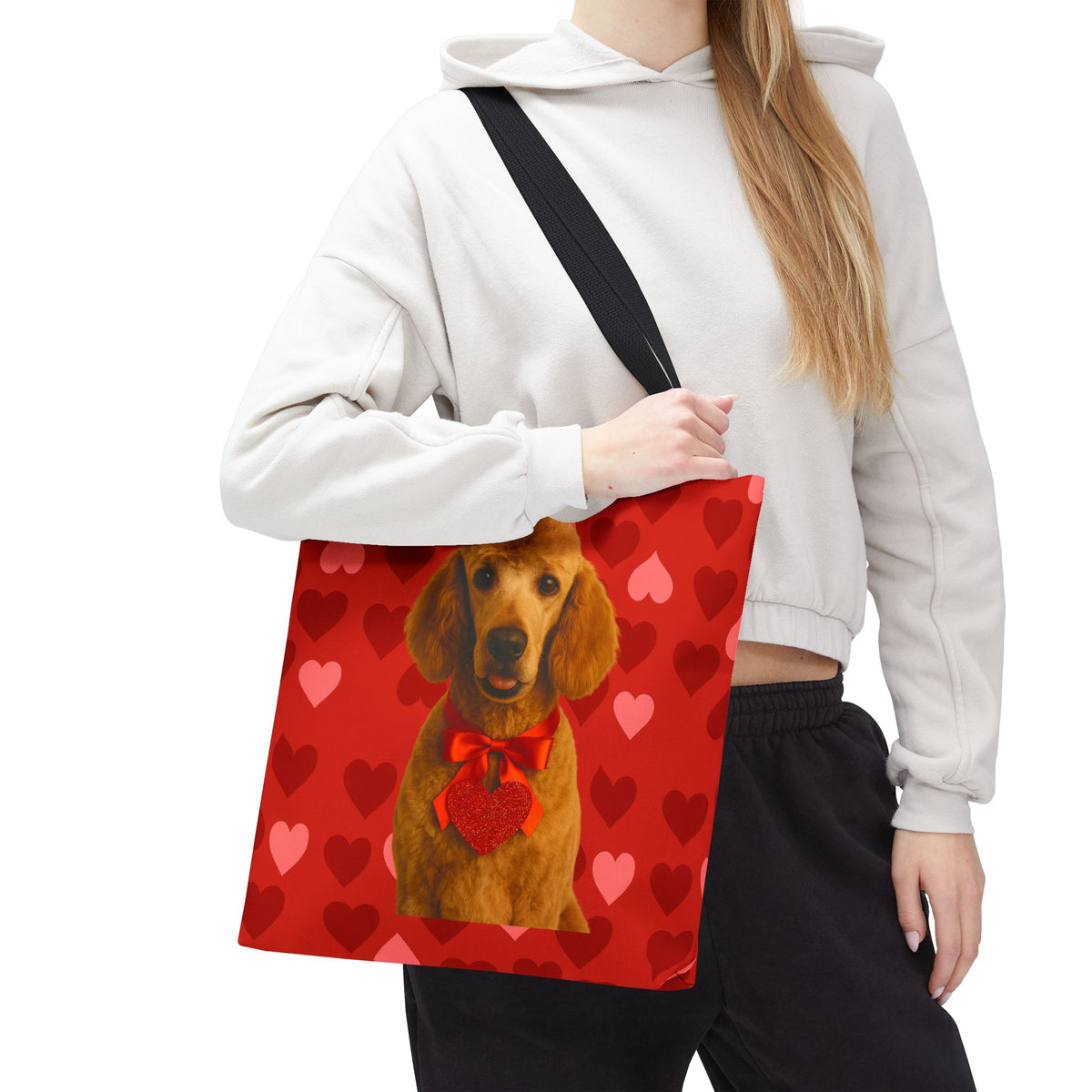 Cupid's Companion Poodle Tote Bag