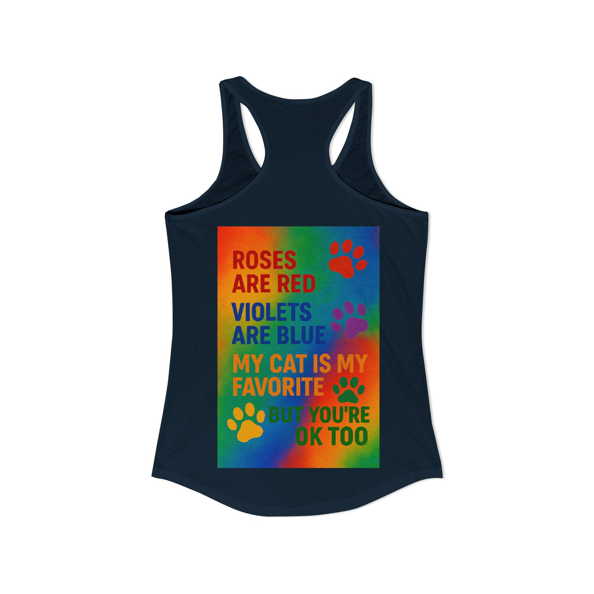 Roses Are Red Cat Women's Racerback Tank