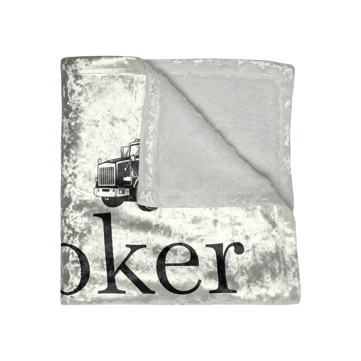 H**ker Express Heavy Tow Truck Crushed Velvet Blanket
