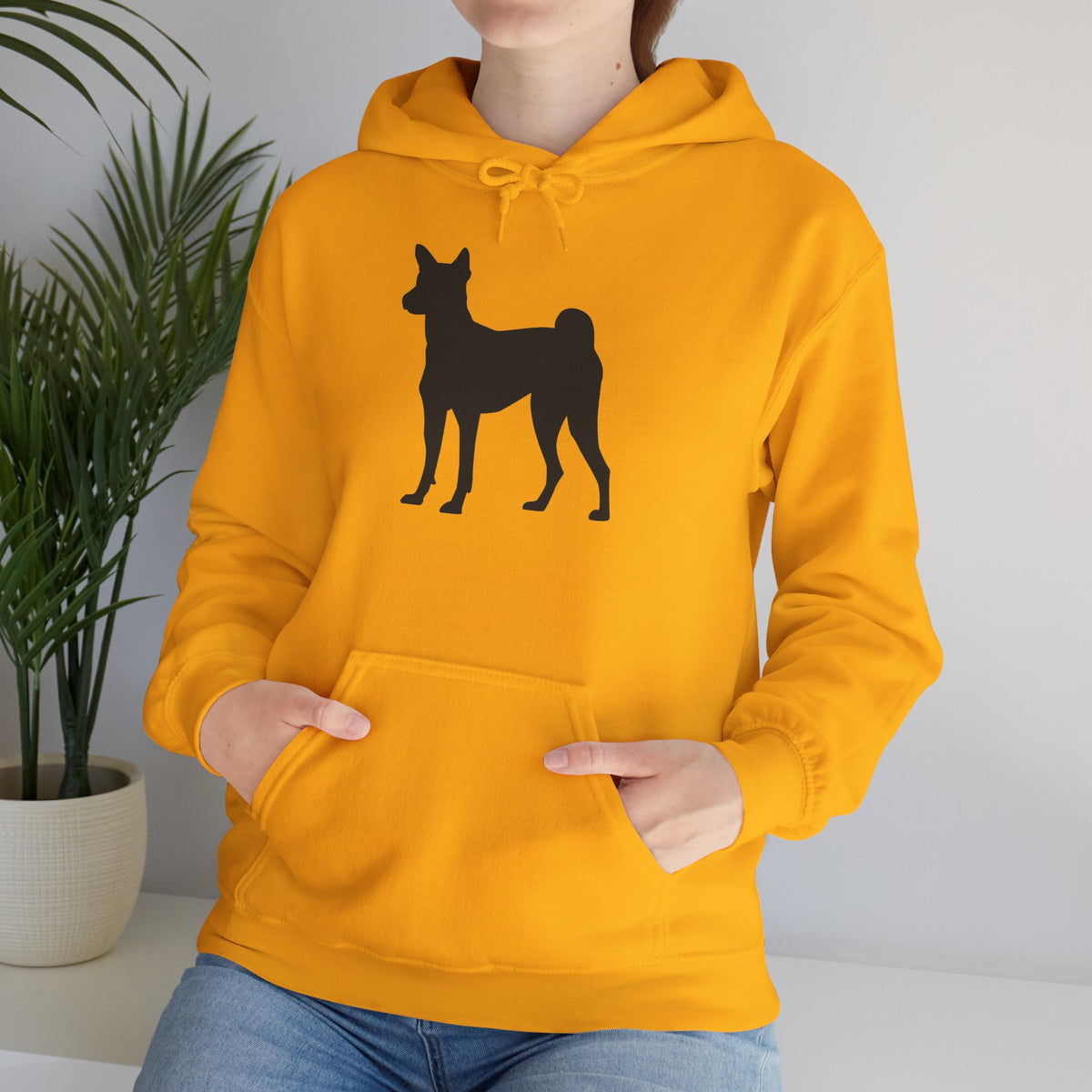 Basenji Silhouette Unisex Hoodie