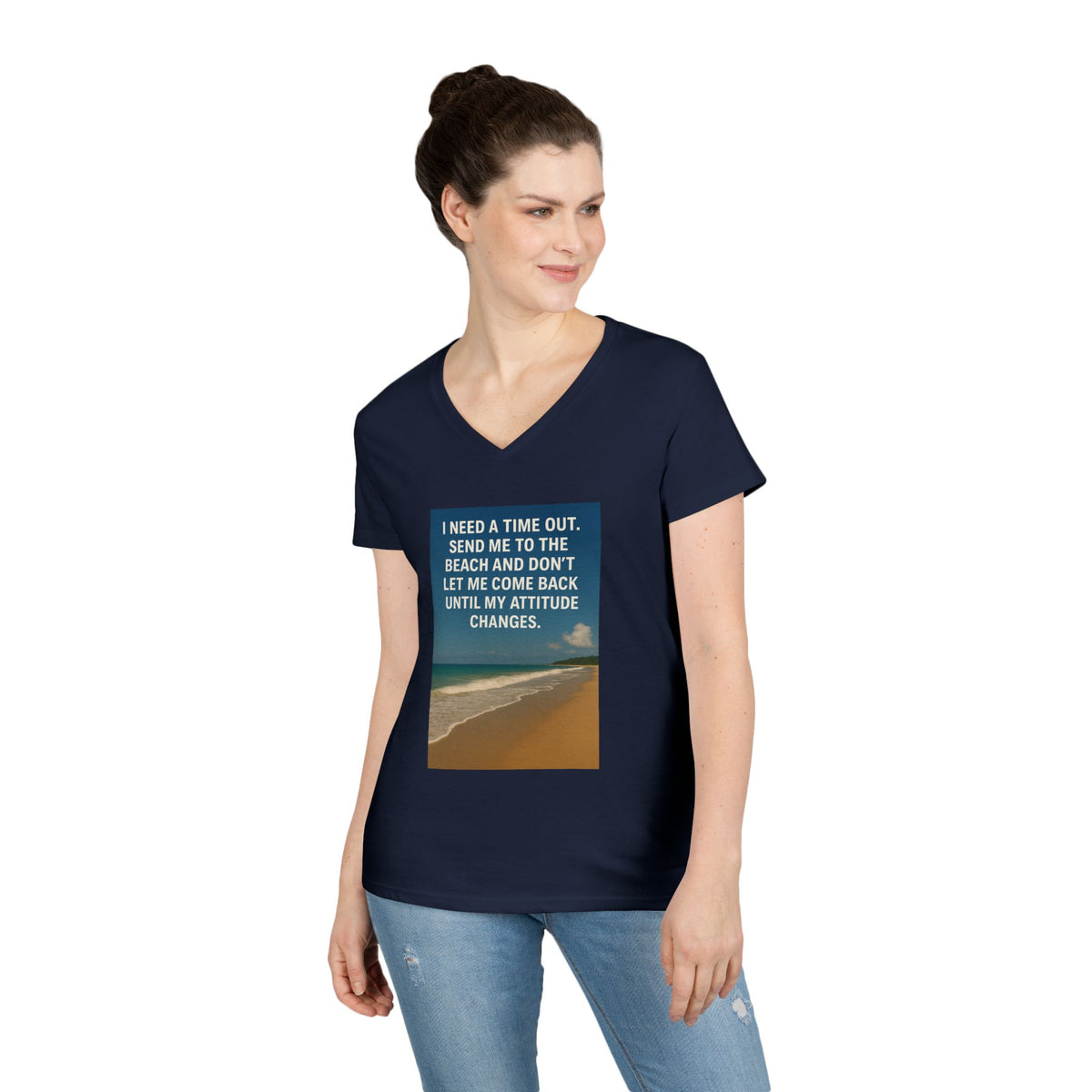 Time Out Women's V-Neck Tee