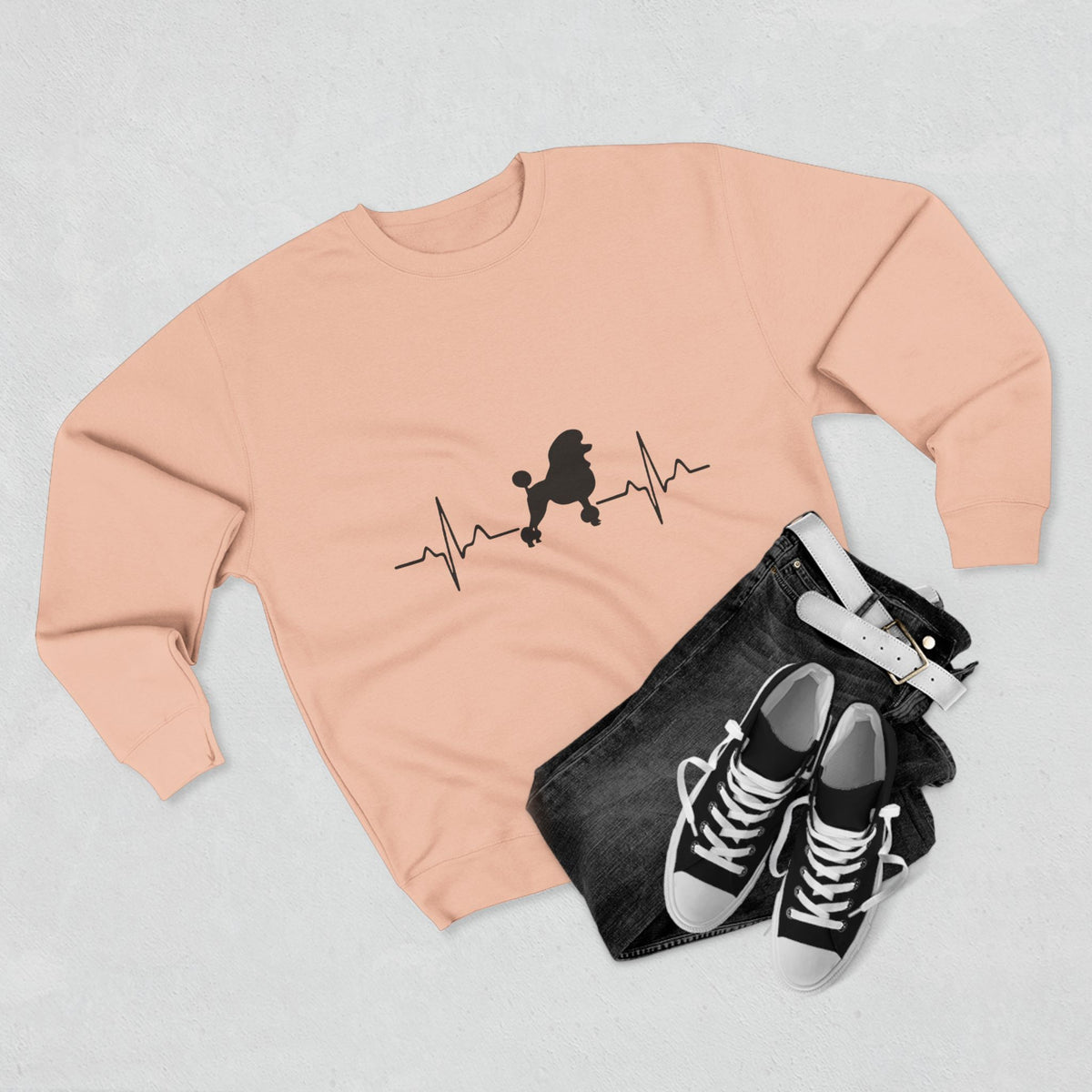 My Heart Beats For Poodles Unisex Crewneck Sweatshirt