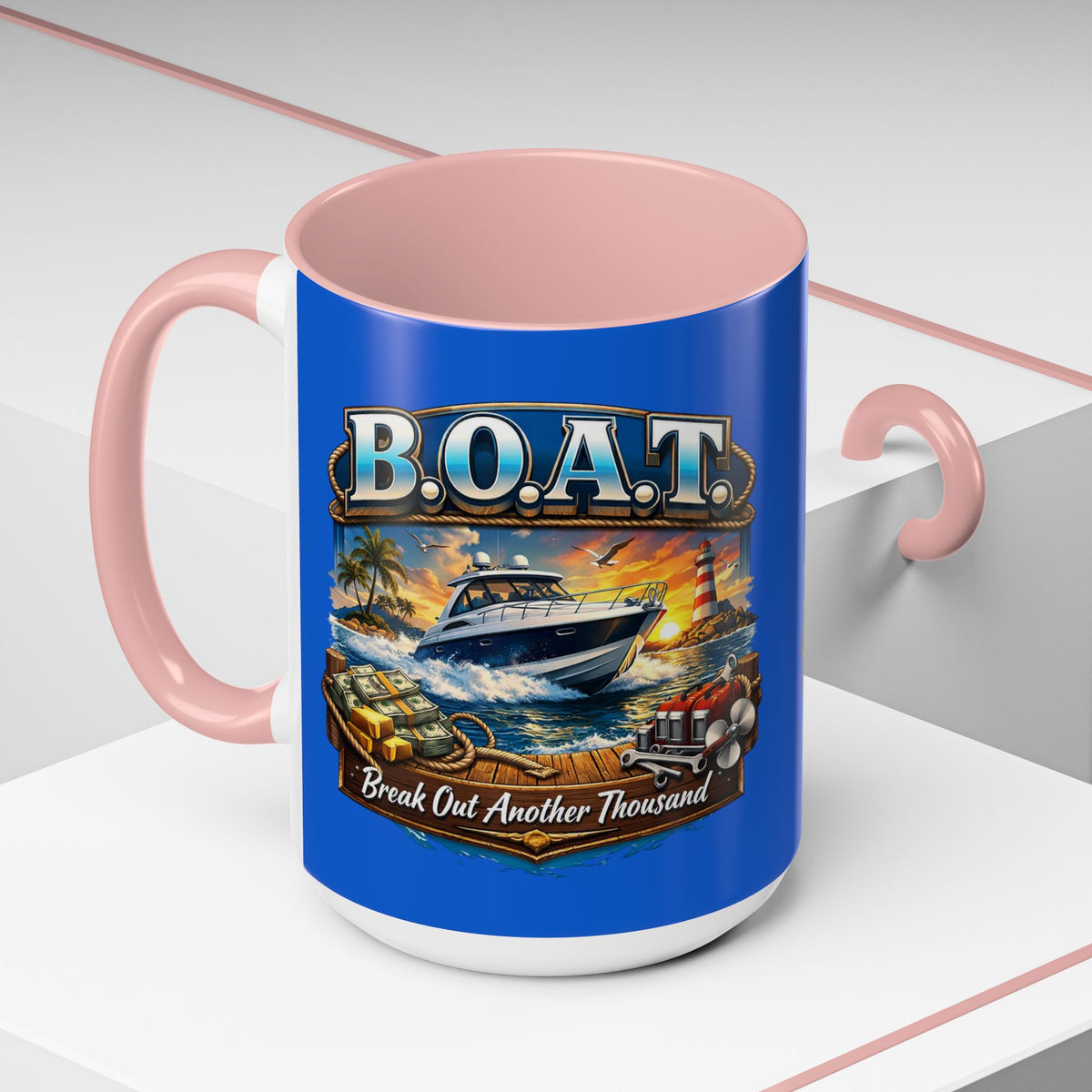 B.O.A.T. 2-Tone Coffee Mug