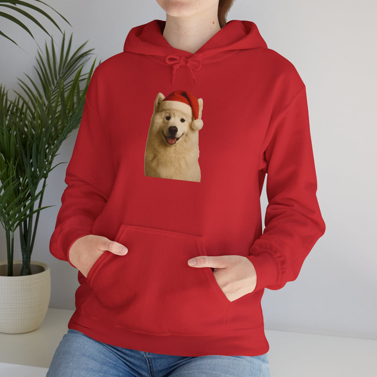 Santa Paws Samoyed Unisex Hoodie