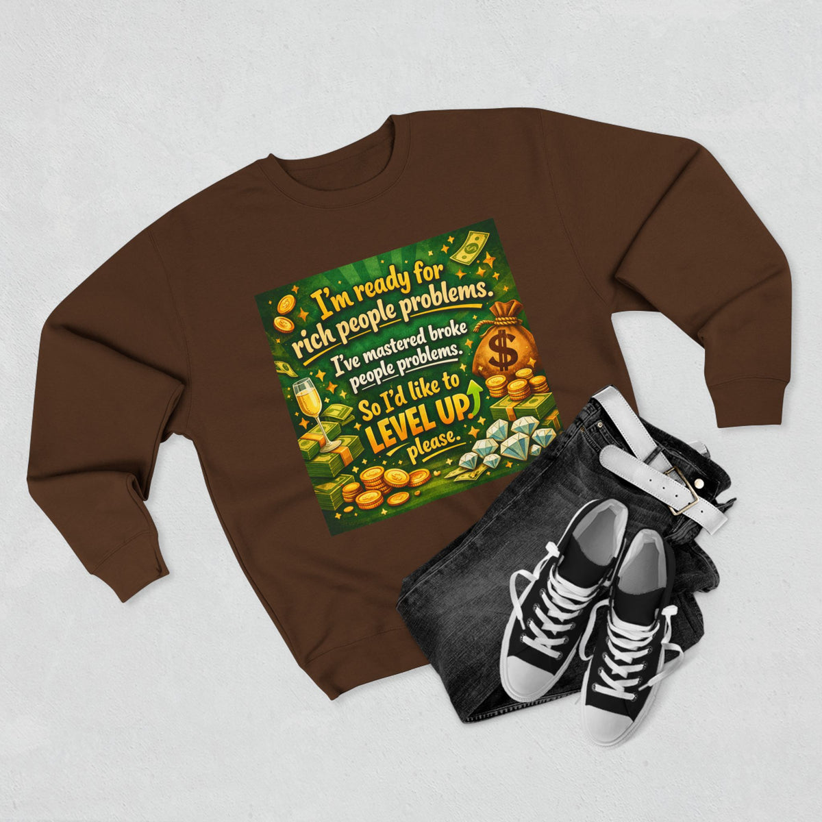Level Up Unisex Crewneck Sweatshirt