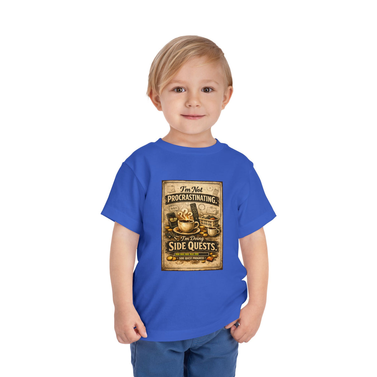 Procrastinating Toddler Unisex Short Sleeve Crewneck Tee