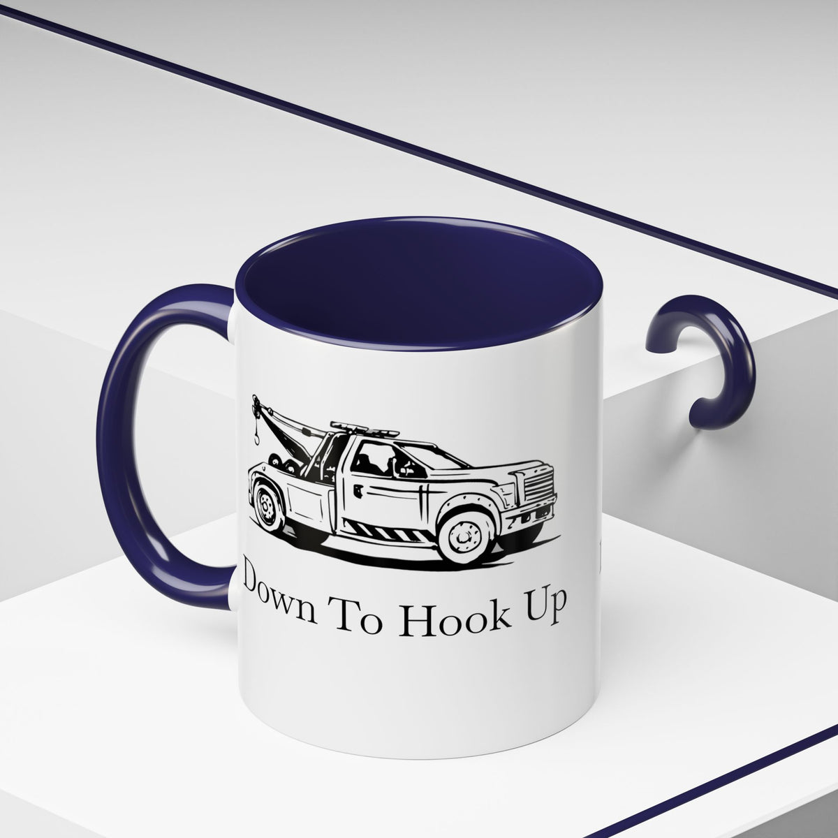 Down To Hook Up 2-Tone Coffee Mug