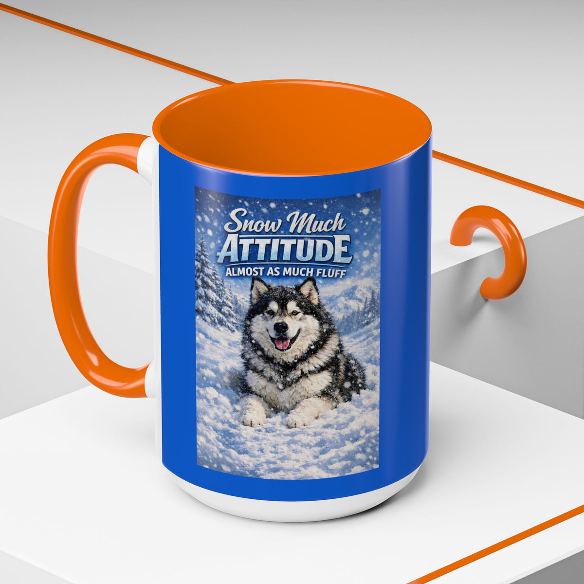 Snow Much Attitude 2-Tone Coffee Mug