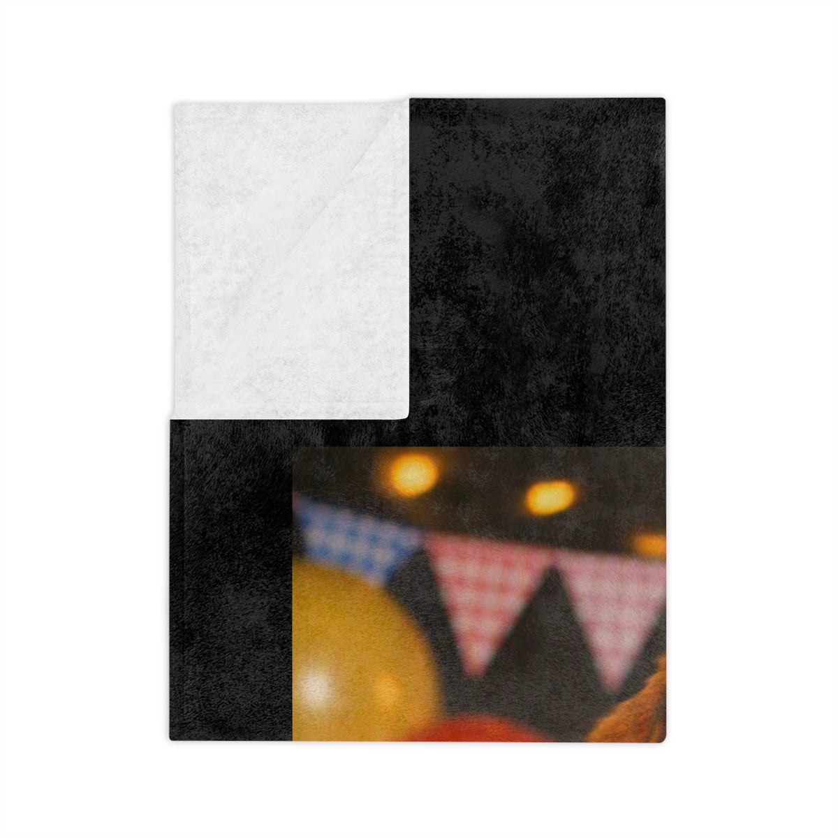 Birthday Buddy Bloodhound Velveteen Microfiber Blanket