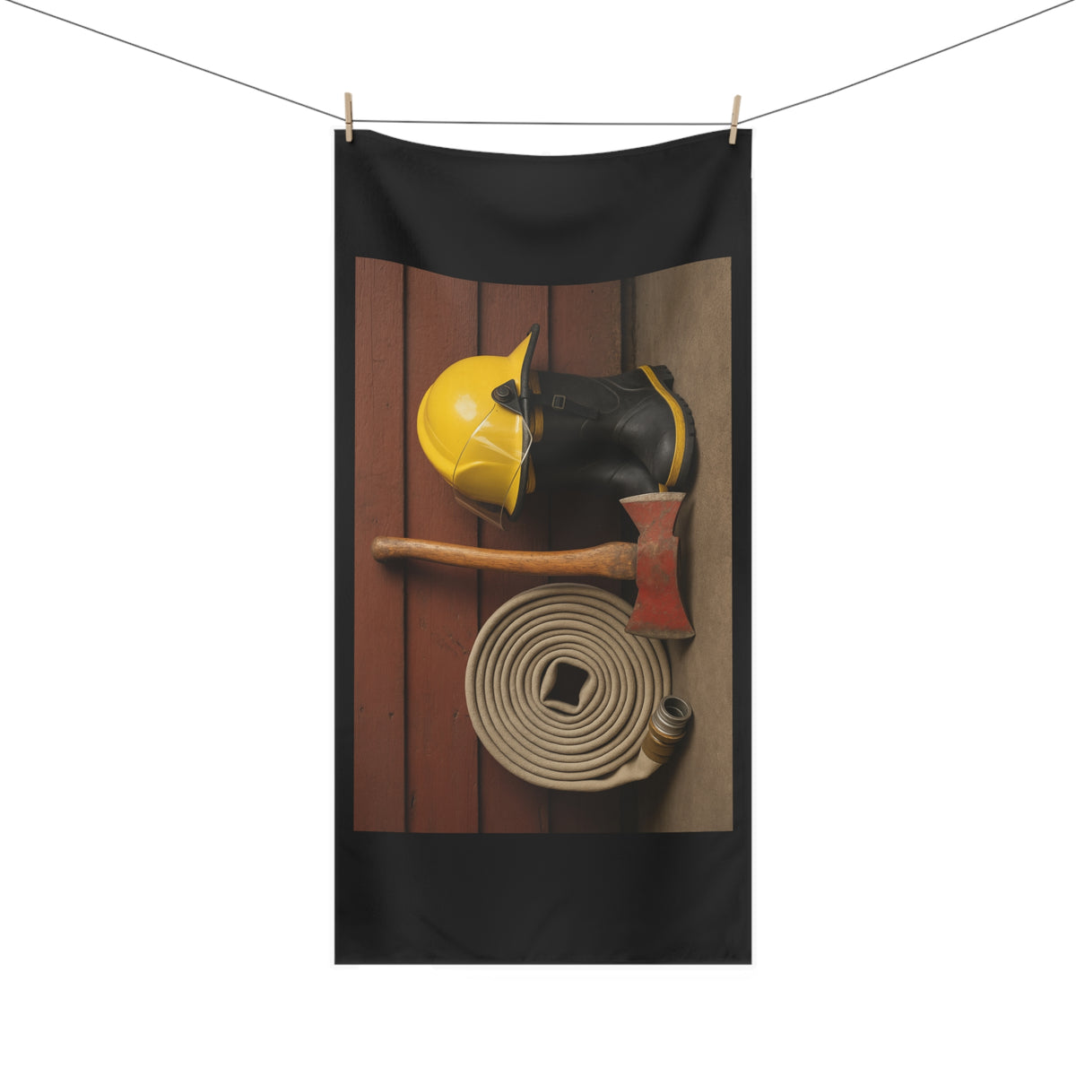 Fire/Rescue Appreciation Mink-Cotton Beach Towel