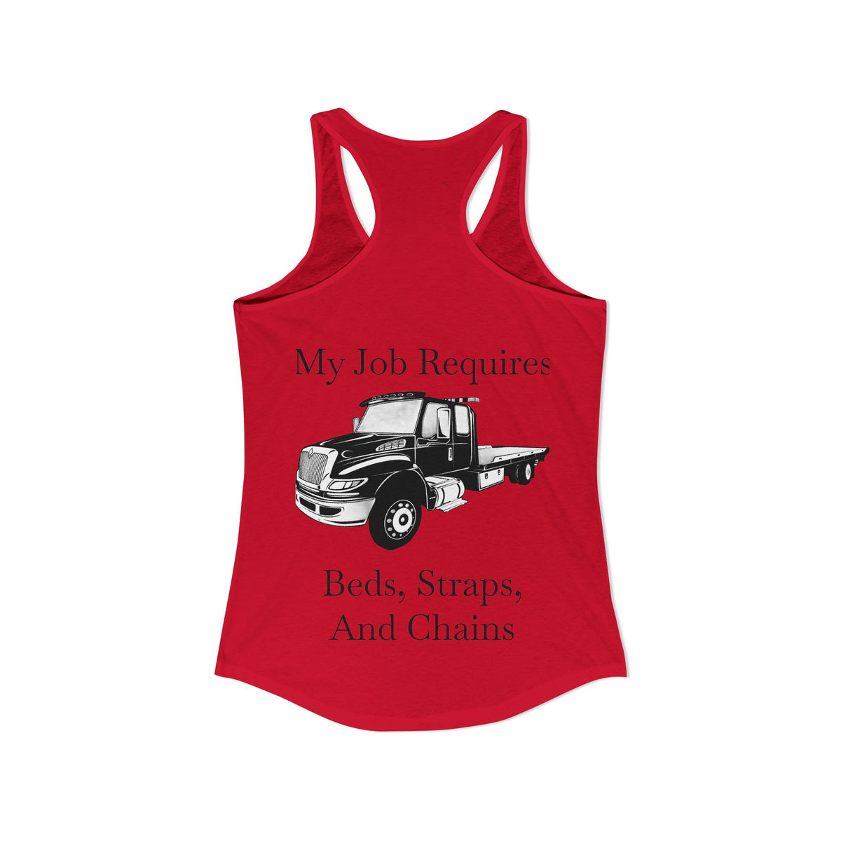 Beds, Straps, And Chains Women's Racerback Tank