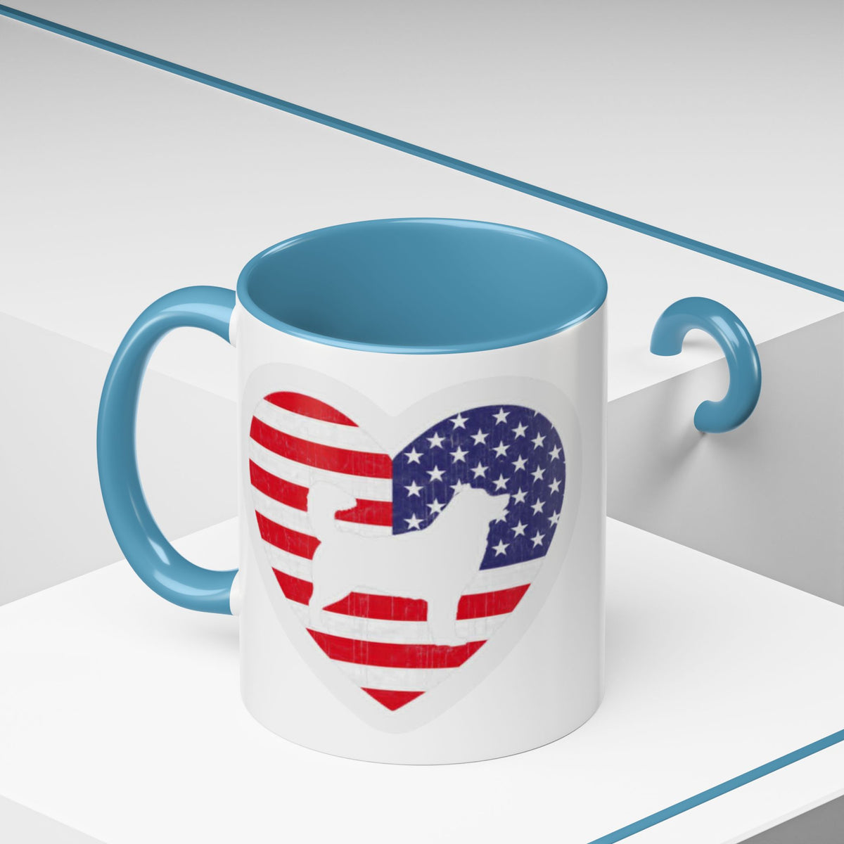 Malamute Flag 2-Tone Coffee Mug