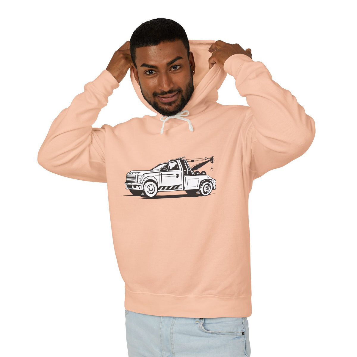 Wheel Lift Tow Truck Unisex Lightweight Hoodie