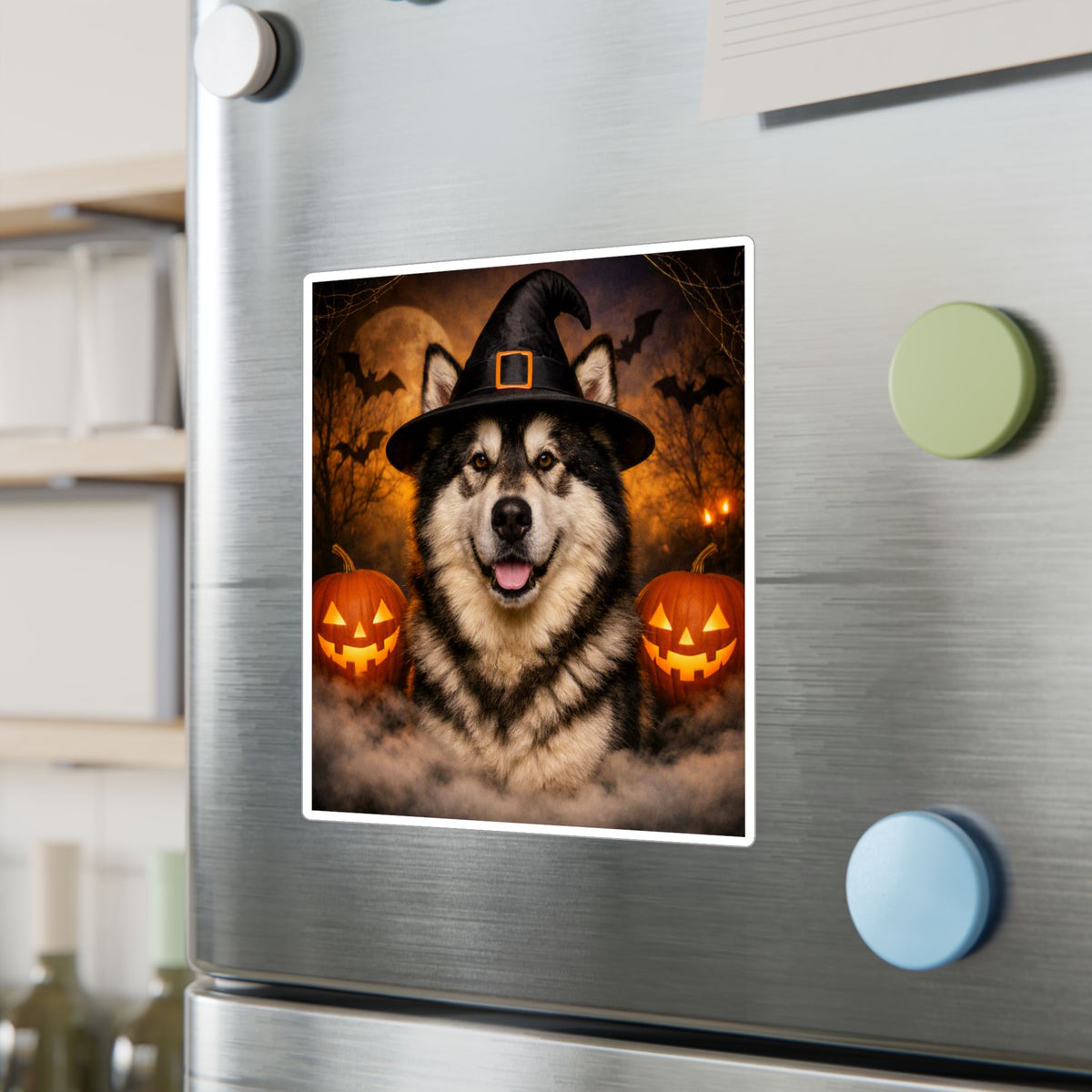 Witch Hat Pack Malamute Vinyl Decal