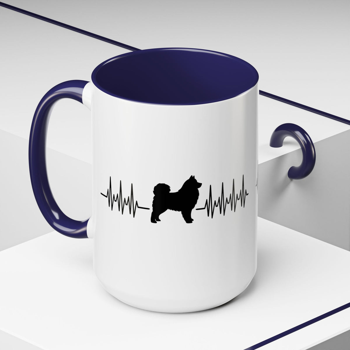 My Heart Beats For Samoyeds 2-Tone Coffee Mug