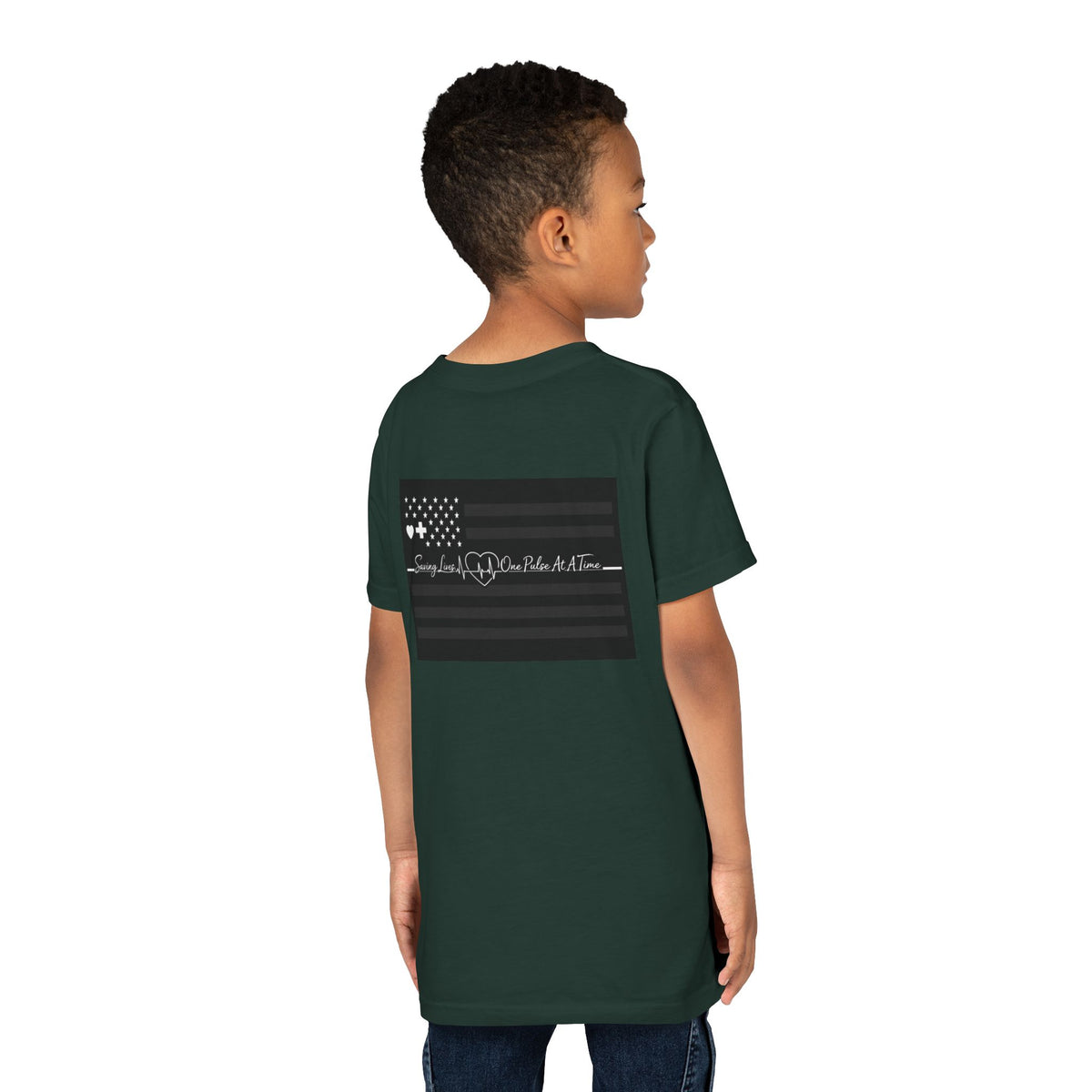 Thin White Line Youth Unisex Short Sleeve Crewneck Tee