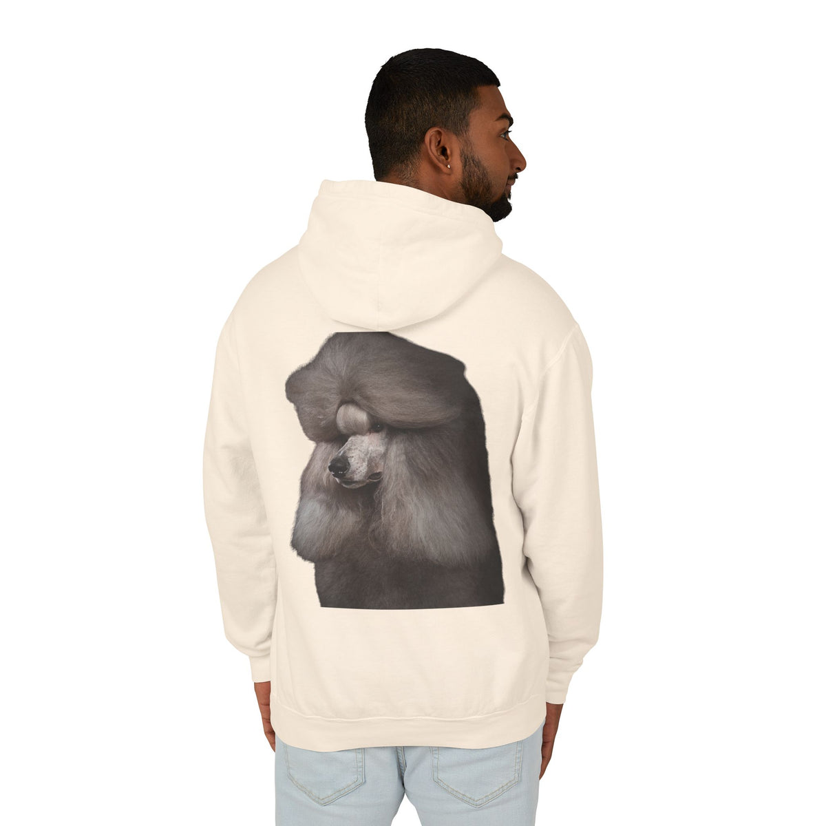 Poodle Head Unisex Lightweight Hoodie