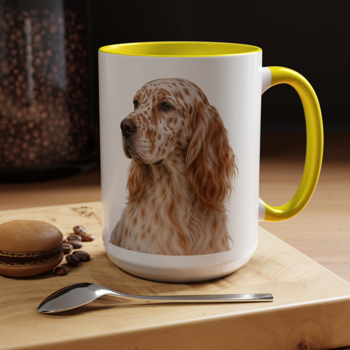 English Setter Head 2-Tone Coffee Mug