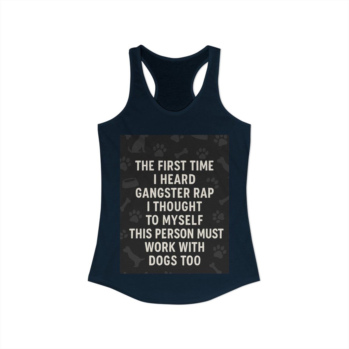 Gangster Rap Women's Racerback Tank