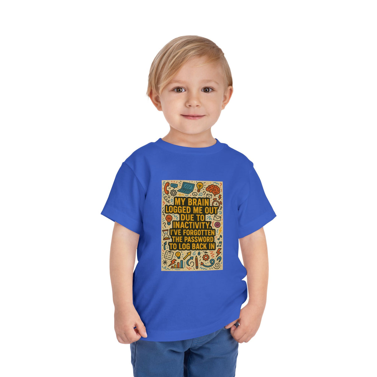 Logged Out Toddler Unisex Short Sleeve Crewneck Tee