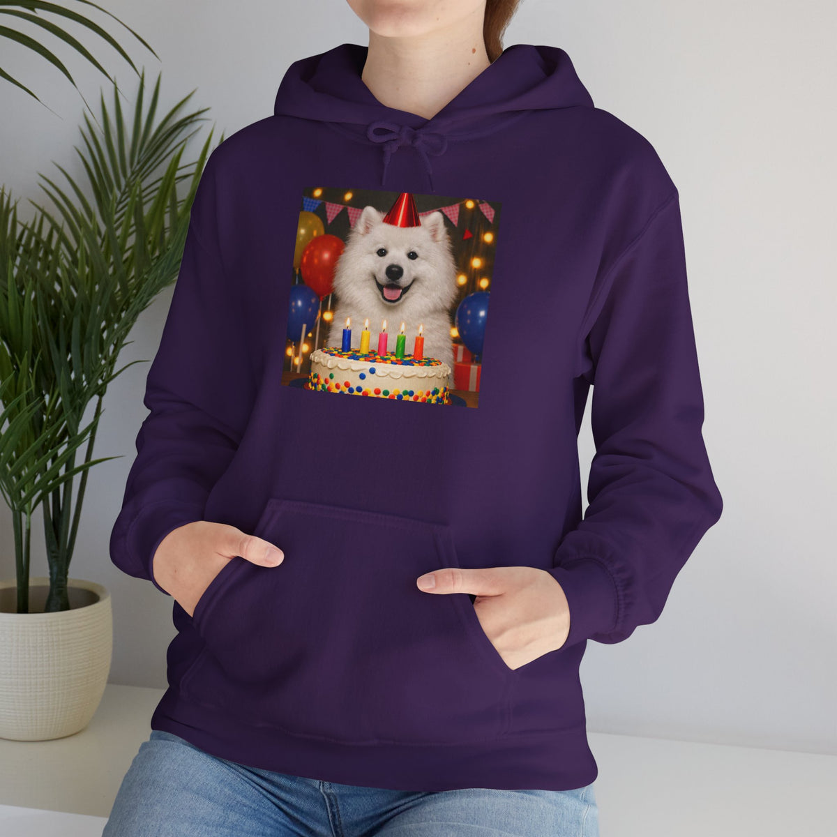 Birthday Buddy Samoyed Unisex Hoodie
