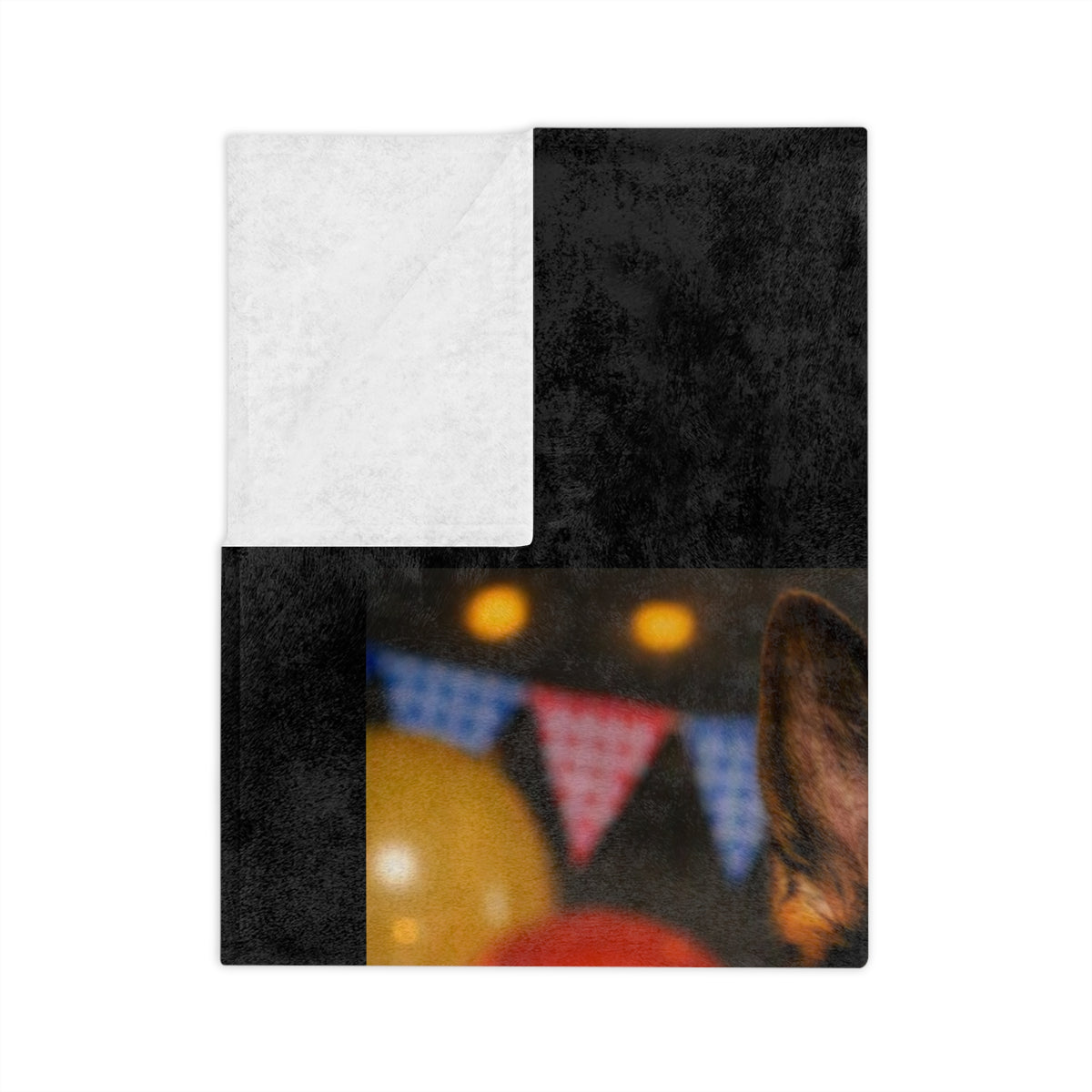 Birthday Buddy German Shepherd Velveteen Microfiber Blanket