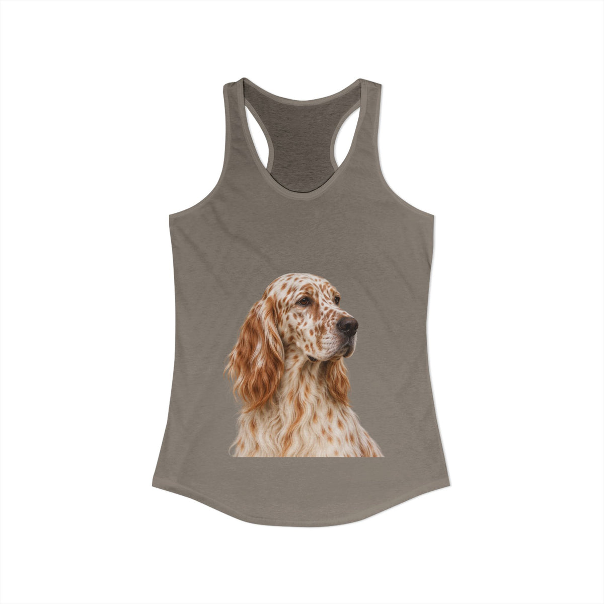 English Setter Head Women's Racerback Tank