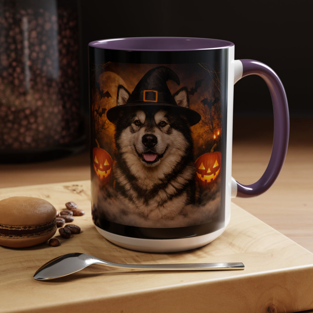 Witch Hat Pack Malamute 2-Tone Coffee Mug