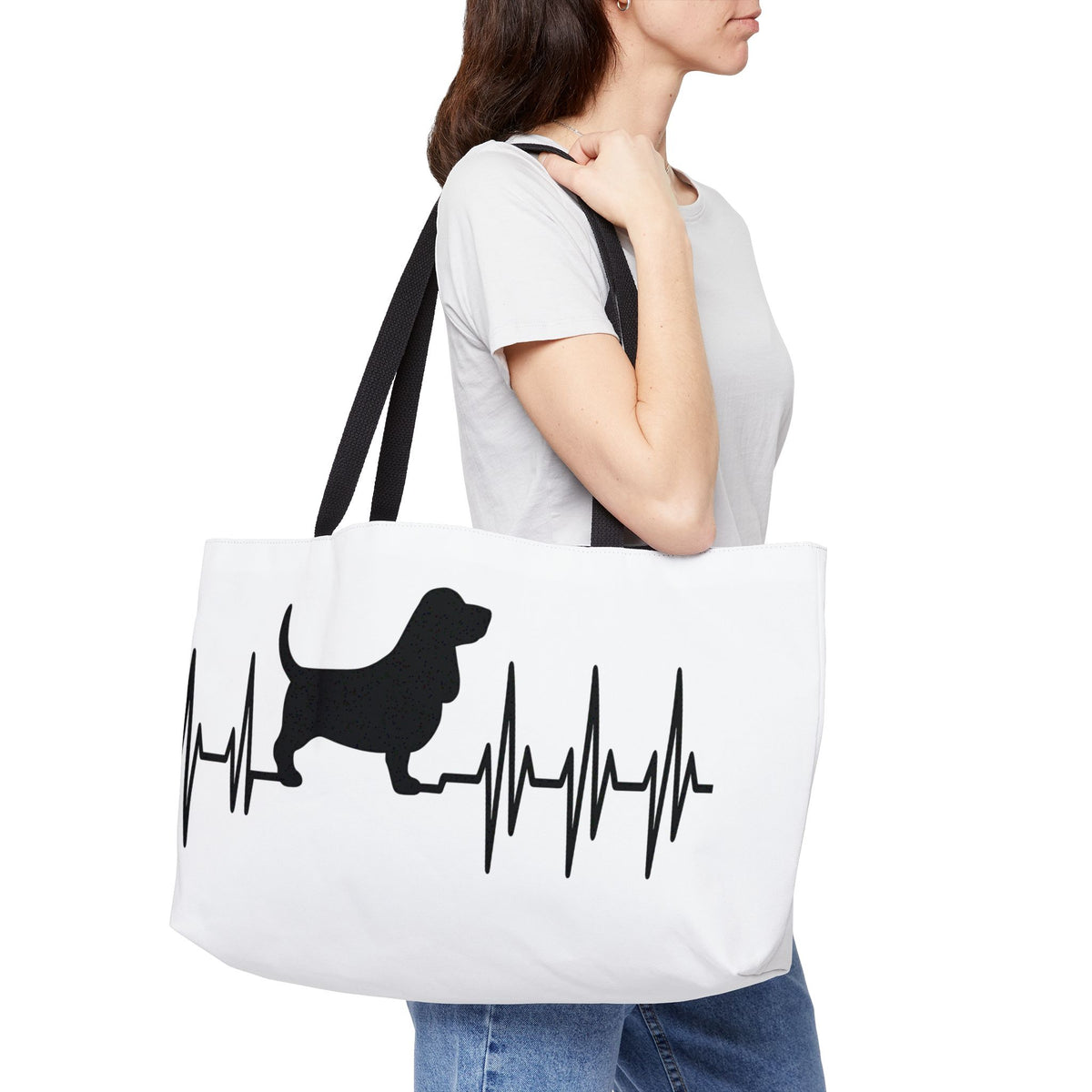 My Heart Beats For Bassets Weekender Tote Bag