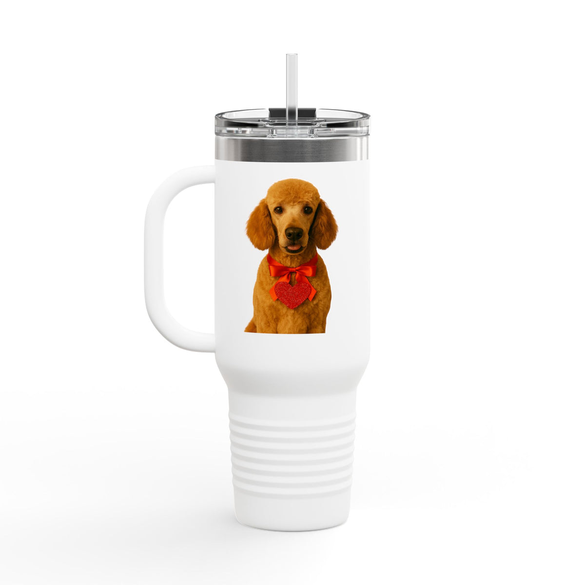 Cupid's Companion Poodle Insulated Travel Mug