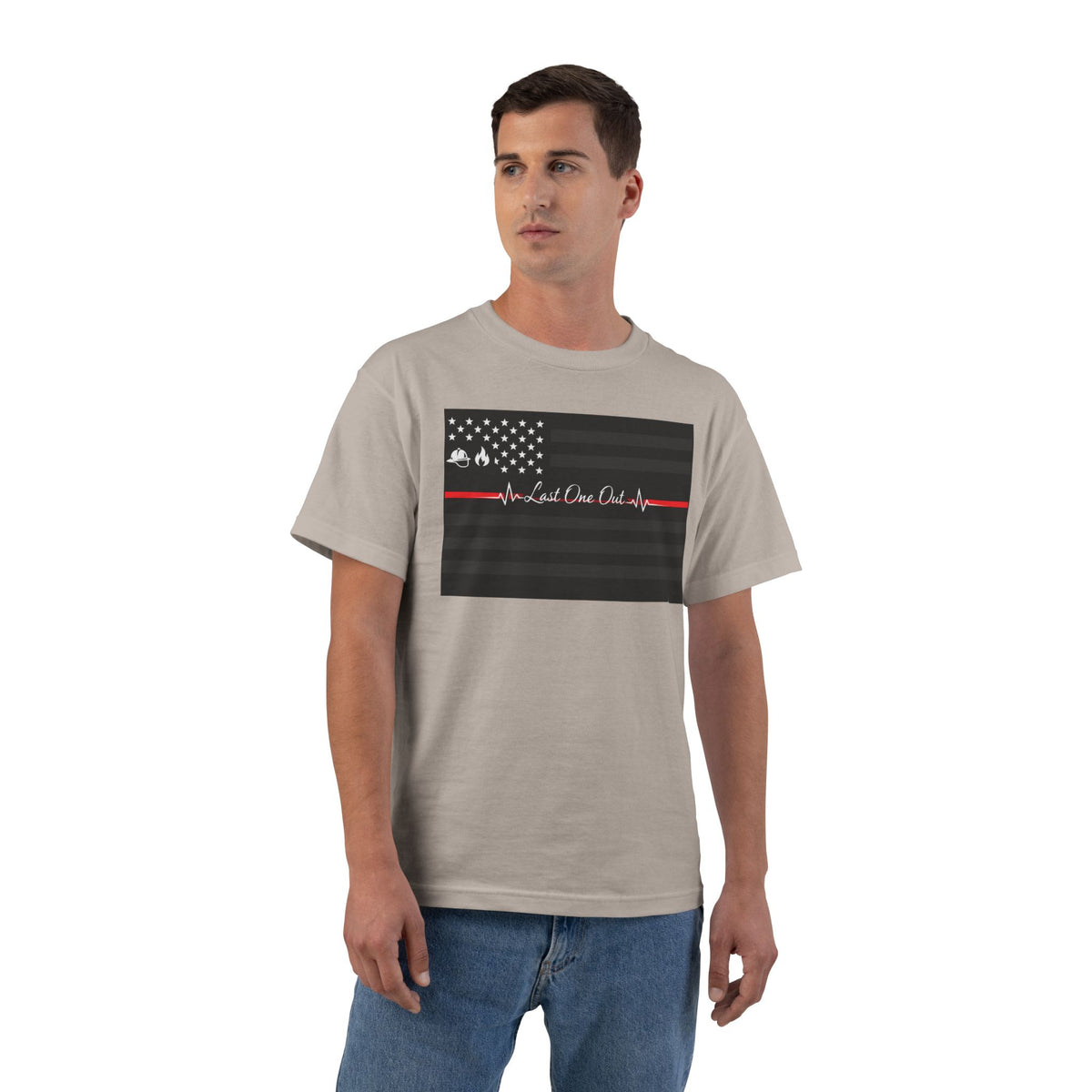 Thin Red Line Men's Short-Sleeve Crewneck Tee