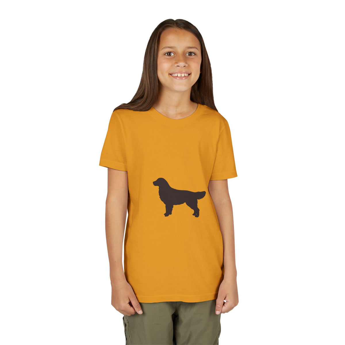 Golden Silhouette Youth Unisex Short Sleeve Crewneck Tee