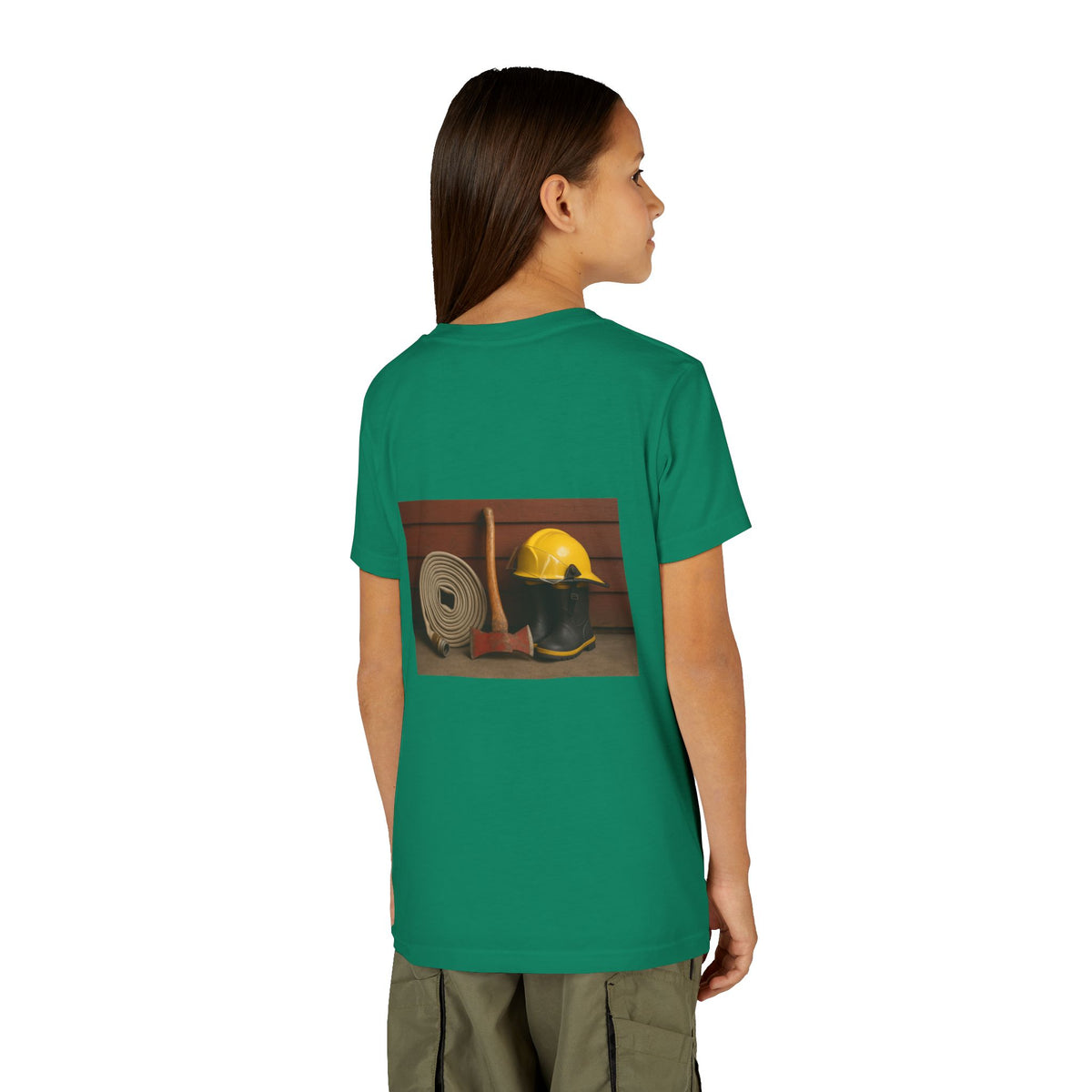 Fire/Rescue Appreciation Youth Unisex Short Sleeve Crewneck Tee