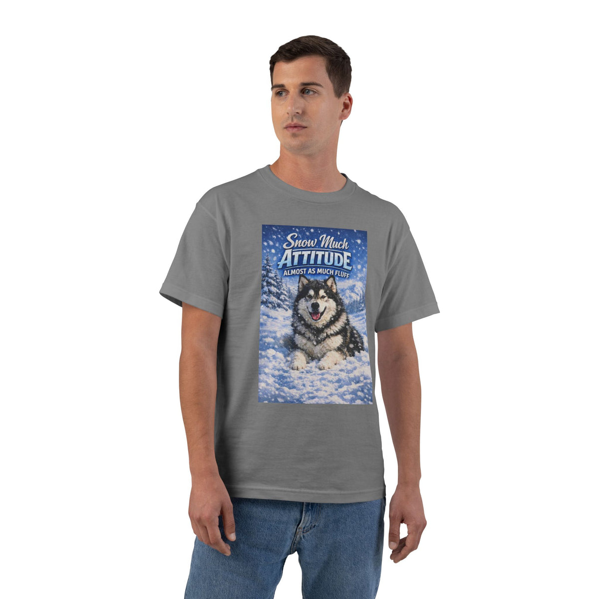 Snow Much Attitude Men's Short-Sleeve Crewneck Tee